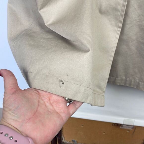 Vintage London Towne Men's Khaki Long Sleeve All-Weather Trench Coat Size 44 - Picture 15 of 16